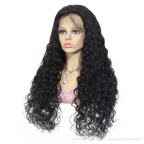 Vietnam Human Hair Wig Vendor Cheap Price Water Wave Lace Frontal Wigs Natural Hairline Pre Plucked Lace Wig Water Wave Hair